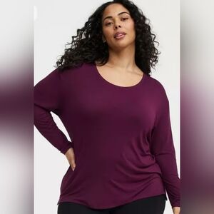 Torrid Rich Purple Long Sleeve Tee